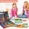 83 Pack Drawing Painting Set for Kids Girls Boys Teens, Coloring Art Kit Gift Case: Crayons, Oil Pastels, Watercolors Cake, Colored Pencils Markers, Sketch Paper